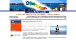 Desktop Screenshot of newcastlechiropractic.com.au